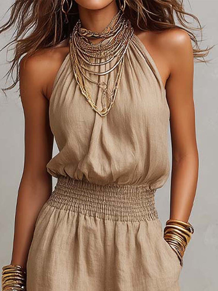 Loraine™ – Elegant Halter Two-Piece Set