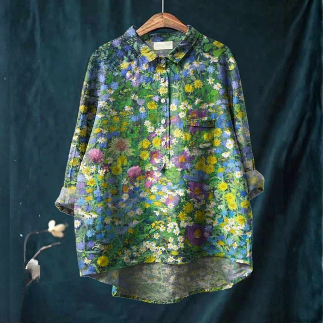 Donatella – Patterned Linen Shirt