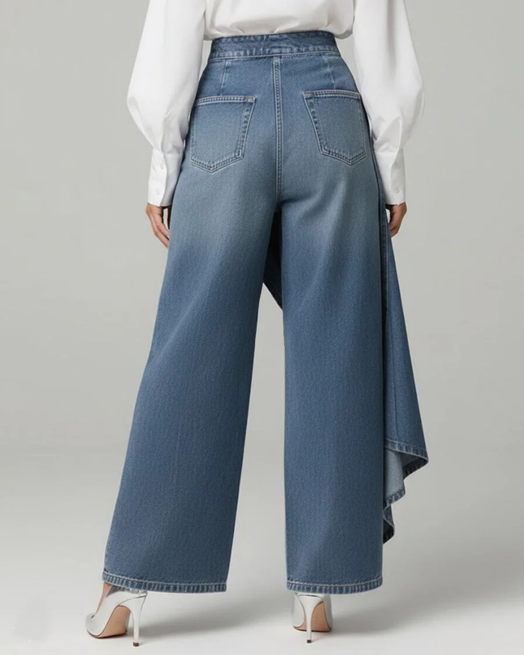 Audrey™ | Denim Pants with Tie-Waist