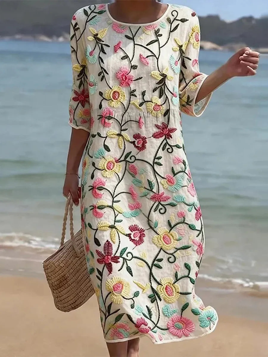 Rebecca | Women's Floral Print Dress