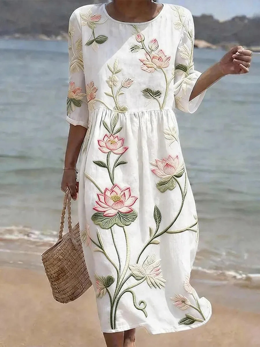 Kayla | Floral and Botanical Print Dress