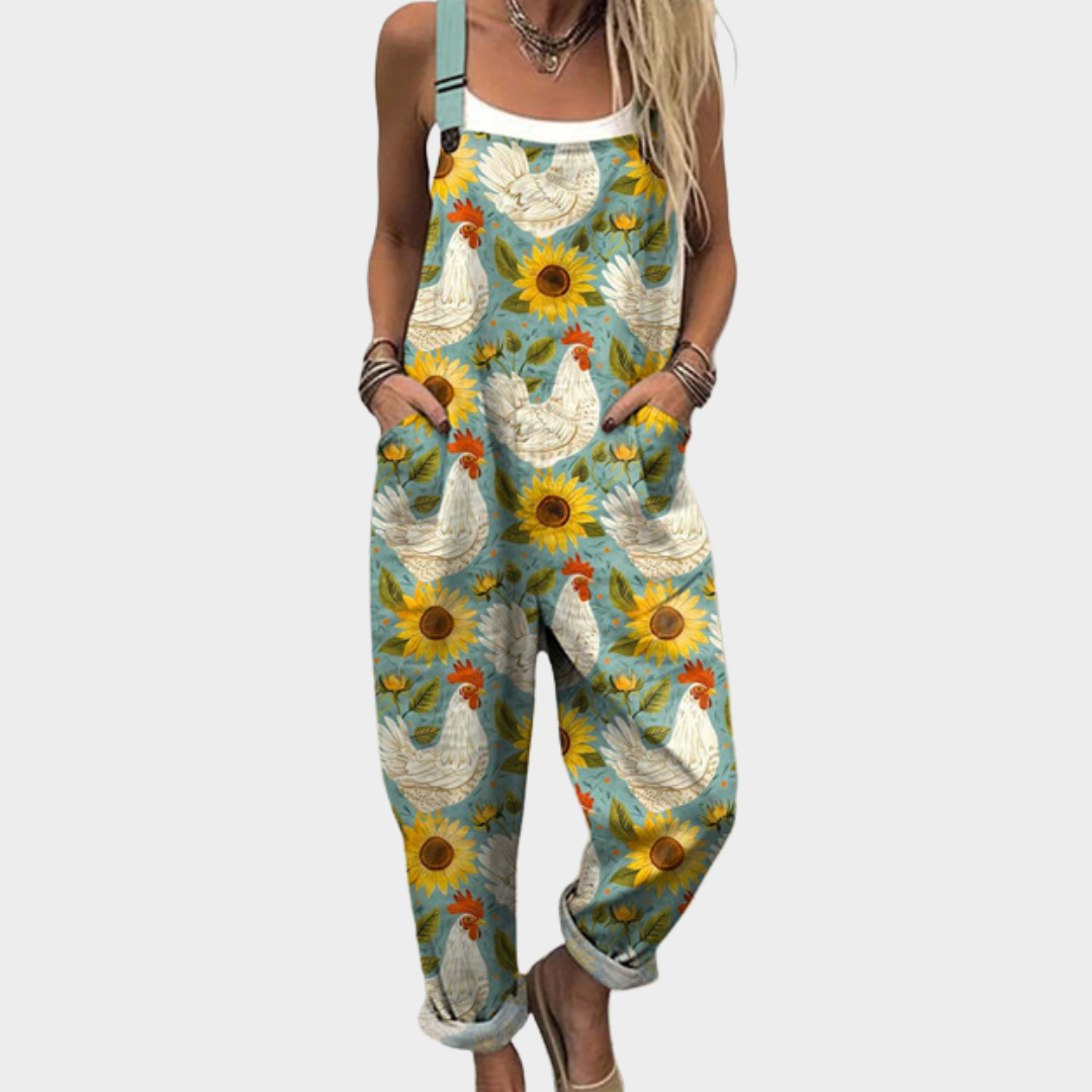 Cozy Graphic Jumpsuit