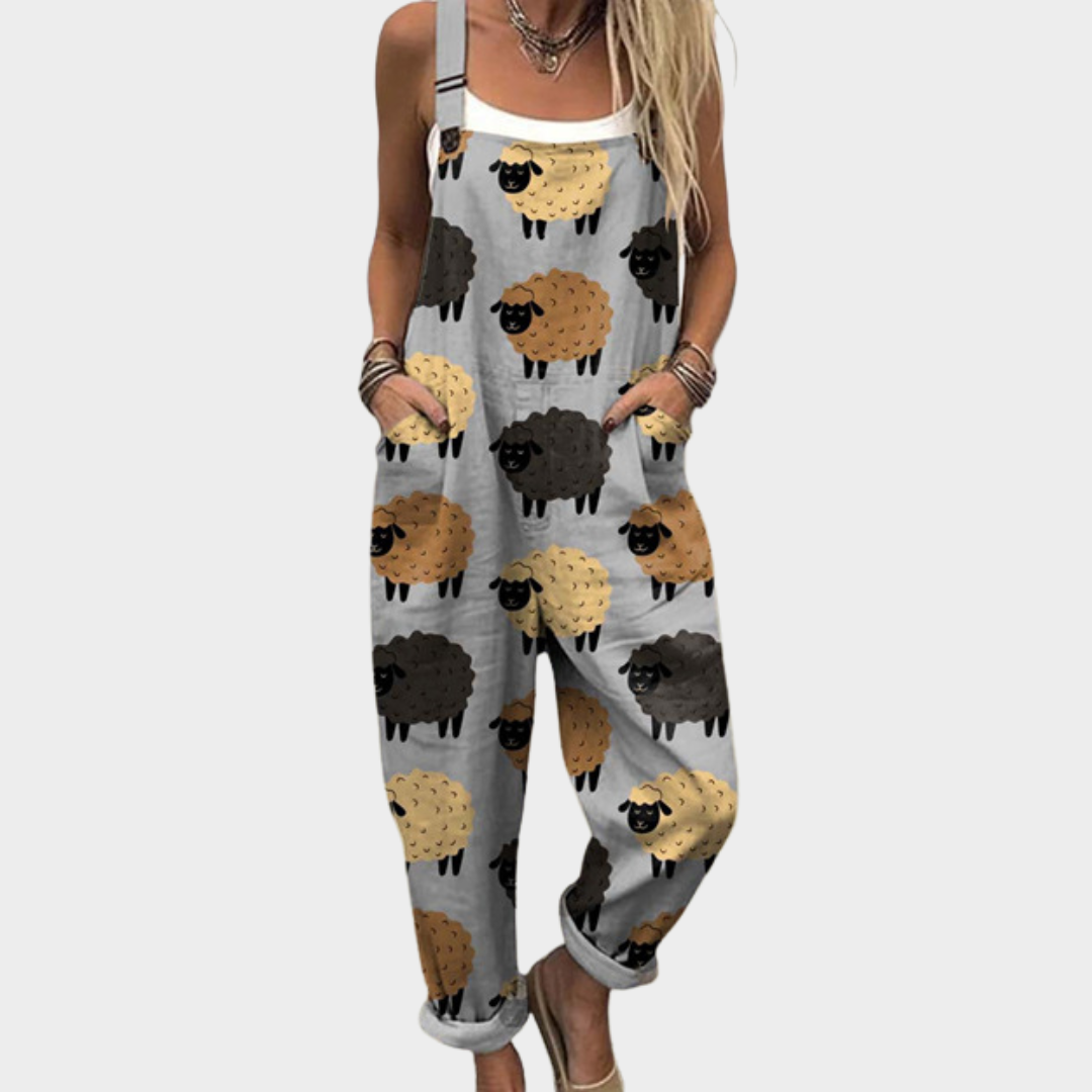 Cozy Patterned Jumpsuit
