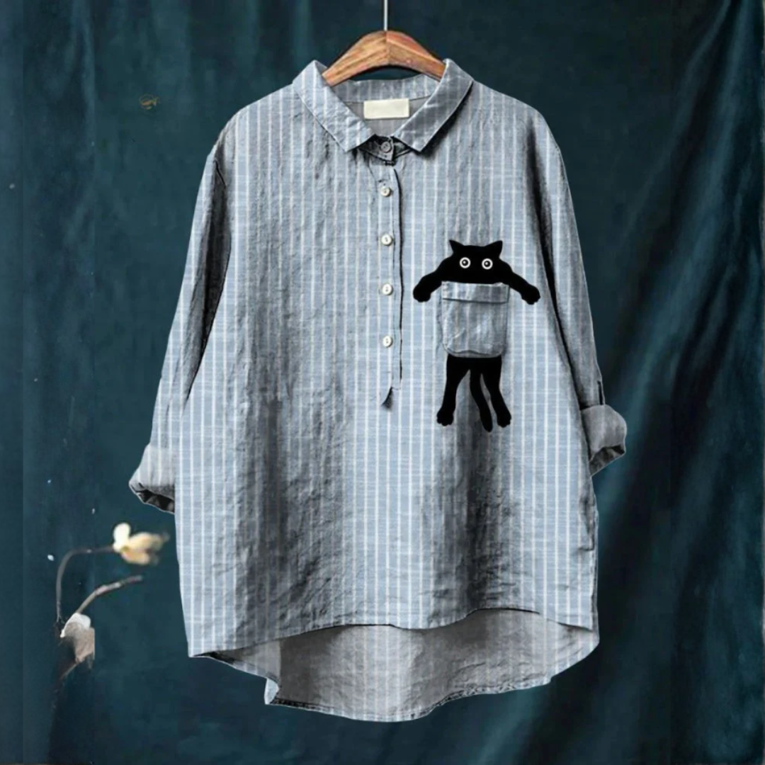 Ilaria – Printed Linen Shirt