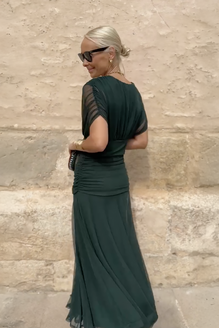 Louise™ – Elegant V-Neck Maxi Dress