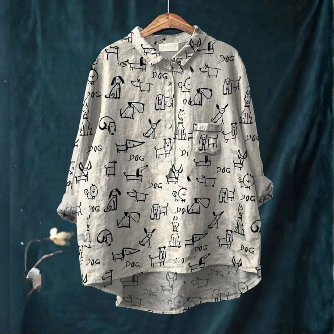 Patrizia – Patterned Linen Shirt