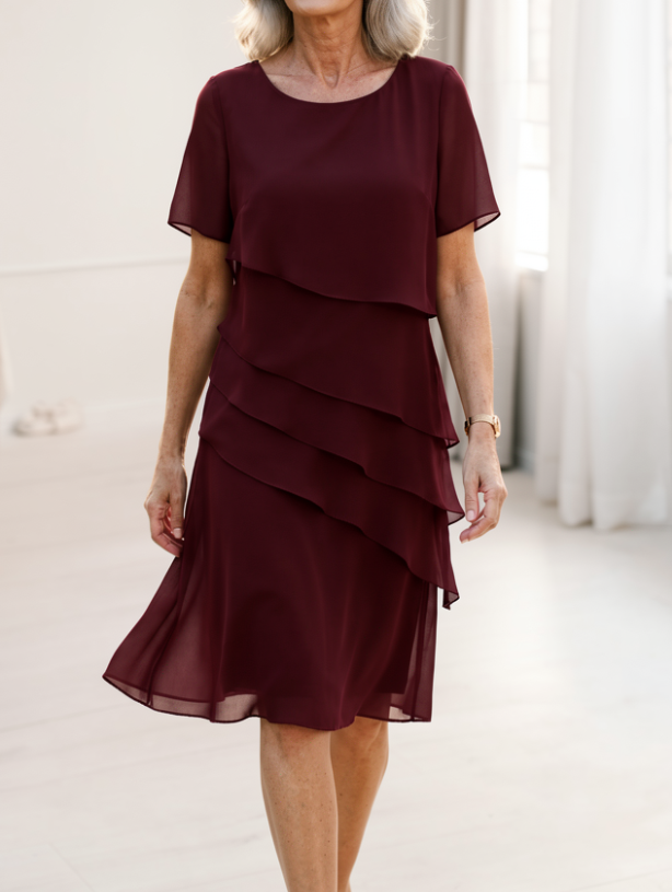 Juliette – Graceful Ruffled Dress with a Flowing Silhouette