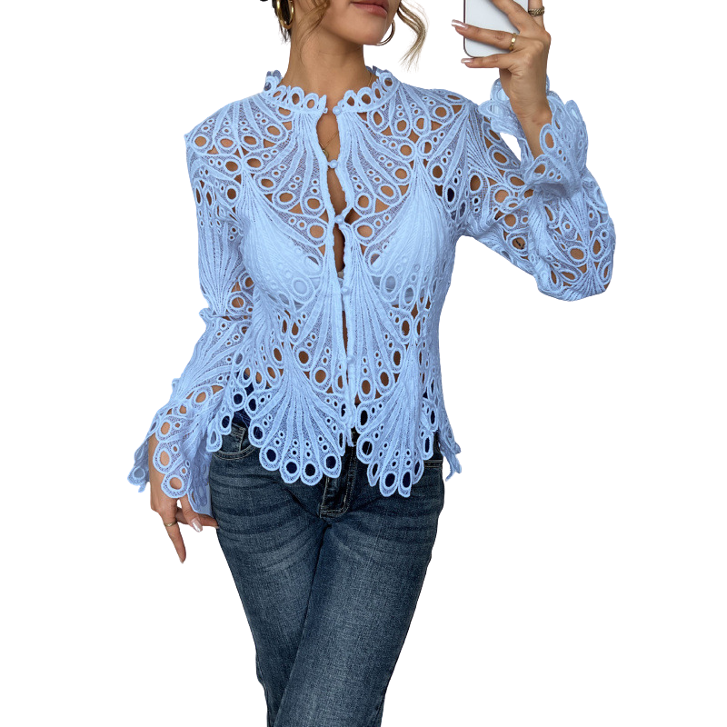 SARAH™ – Modern Blouse with Cut-Out Design