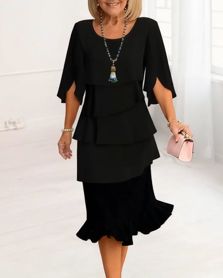 Sophie – Graceful Ruffled Dress with a Flowing Silhouette