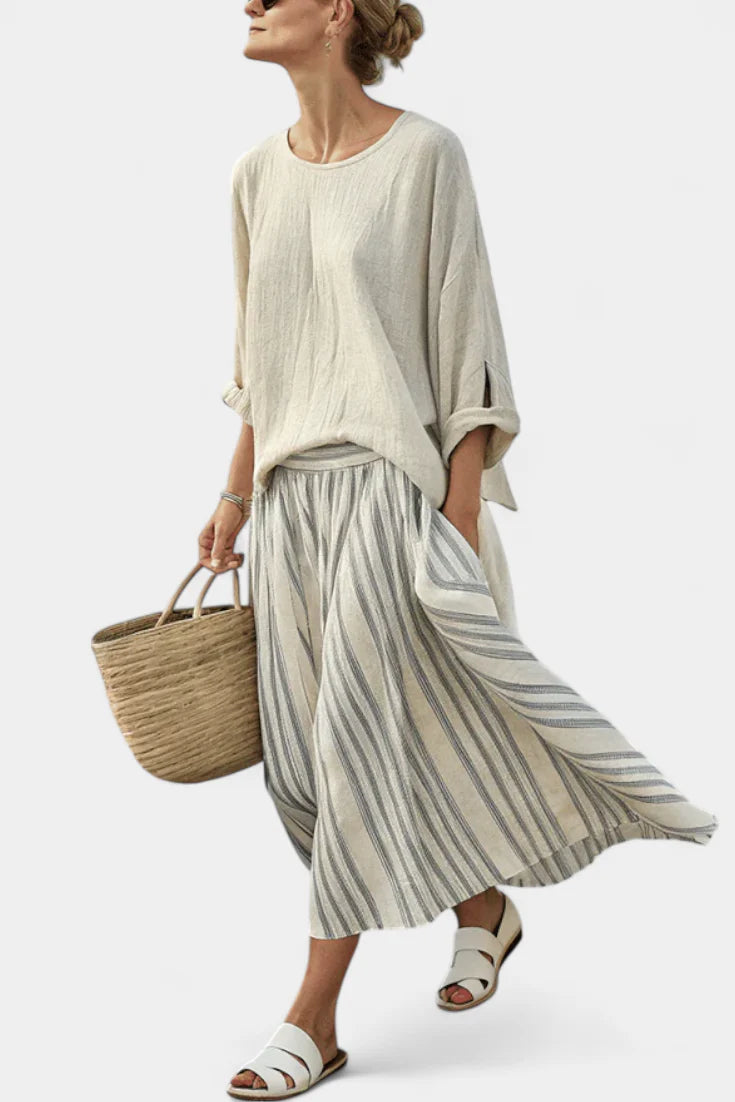 Livia™ – Elegant Linen Comfort Set