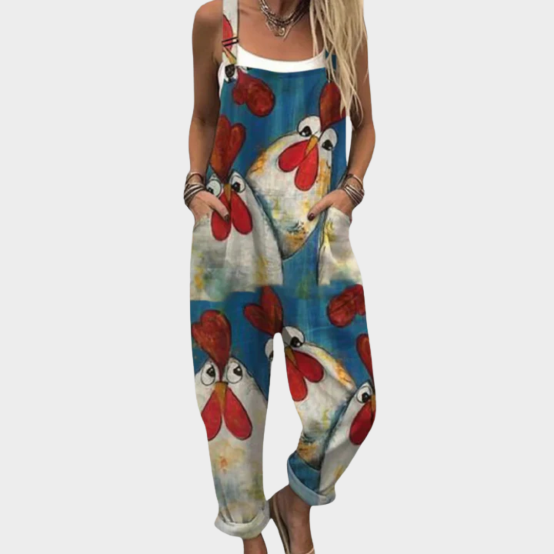 Cozy Graphic Jumpsuit