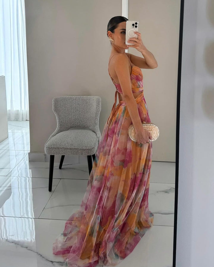Giselle™ – Elegant Floral Maxi Dress
