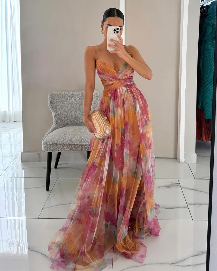 Giselle™ – Elegant Floral Maxi Dress