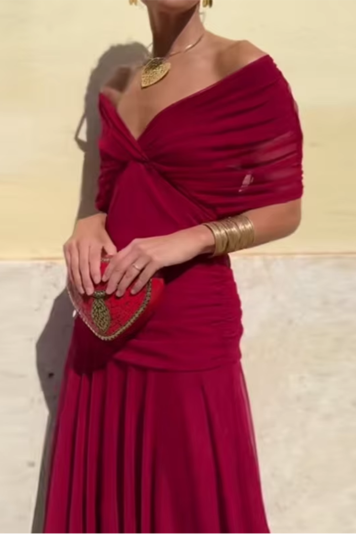 Louise™ – Elegant V-Neck Maxi Dress