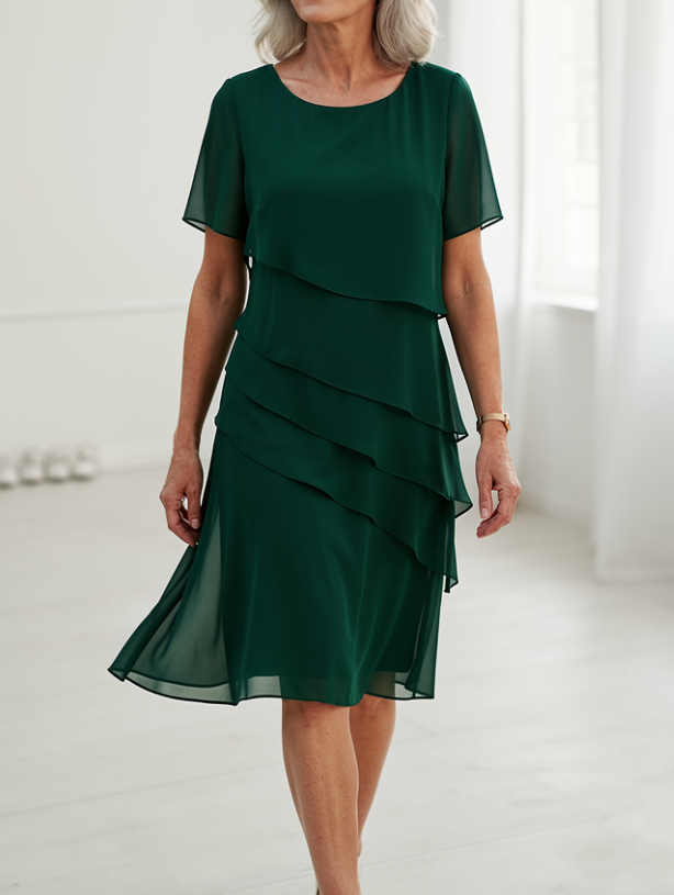 Juliette – Graceful Ruffled Dress with a Flowing Silhouette