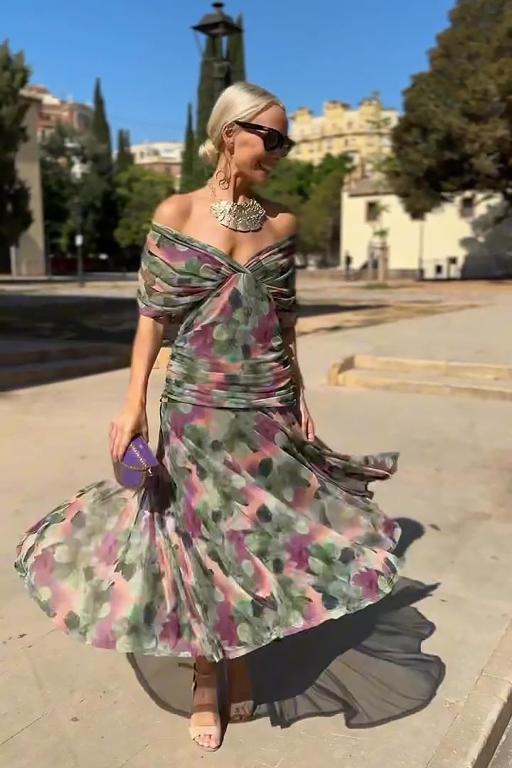 Louise™ – Elegant V-Neck Maxi Dress