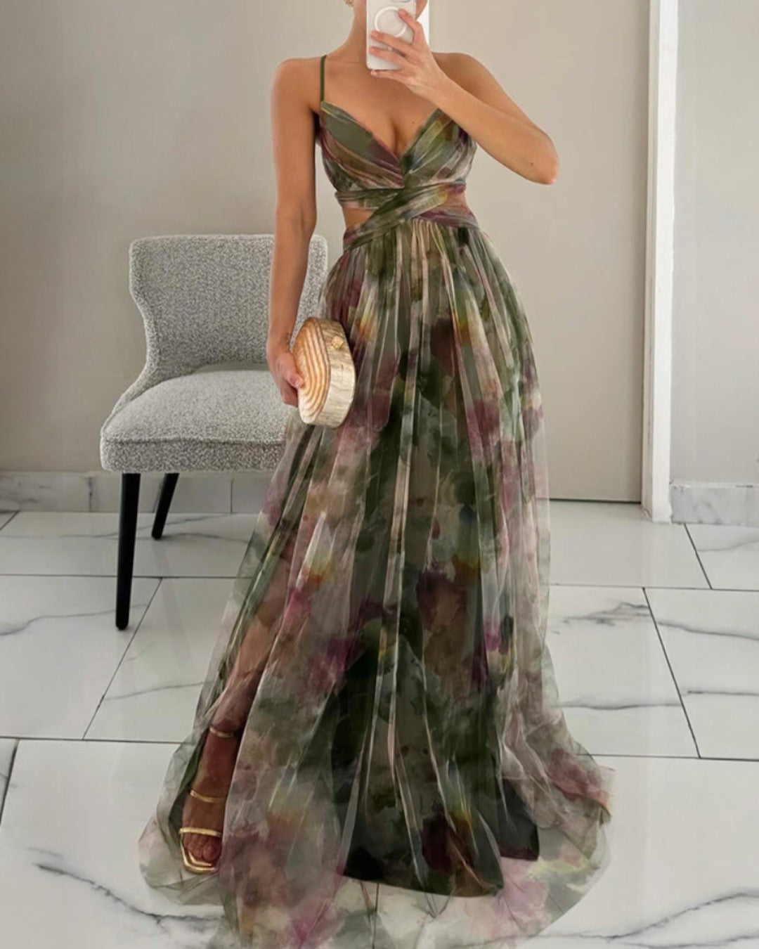 Giselle™ – Elegant Floral Maxi Dress