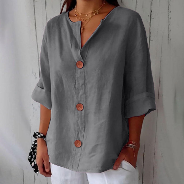Liora™ – Relaxed Linen Comfort Blouse