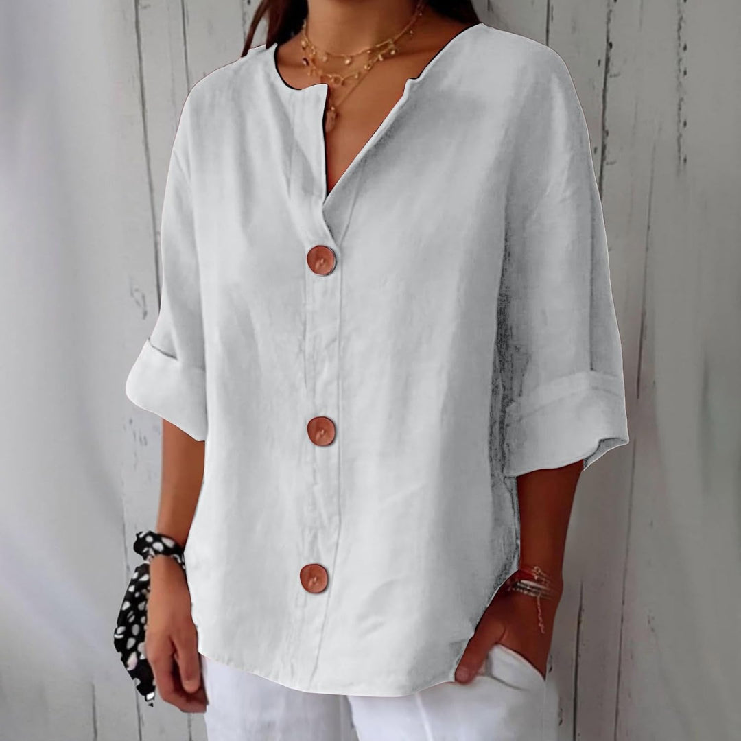 Liora™ – Relaxed Linen Comfort Blouse