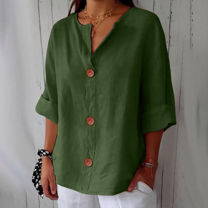 Liora™ – Relaxed Linen Comfort Blouse