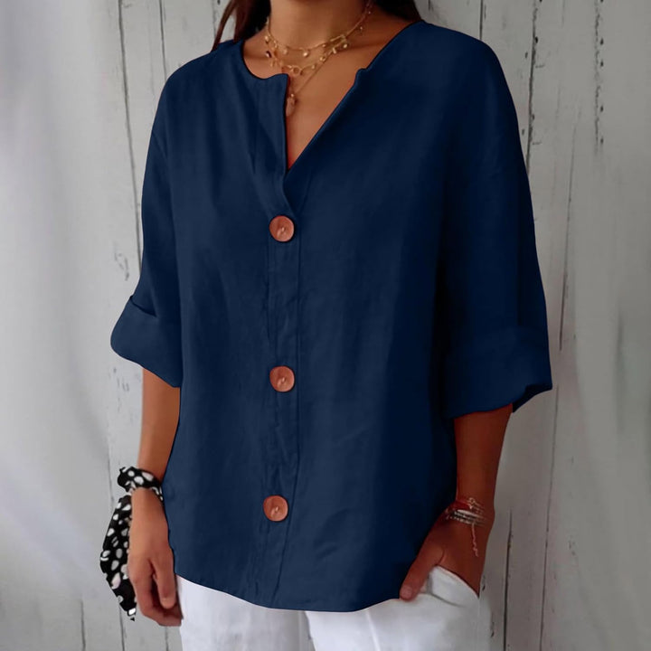 Liora™ – Relaxed Linen Comfort Blouse