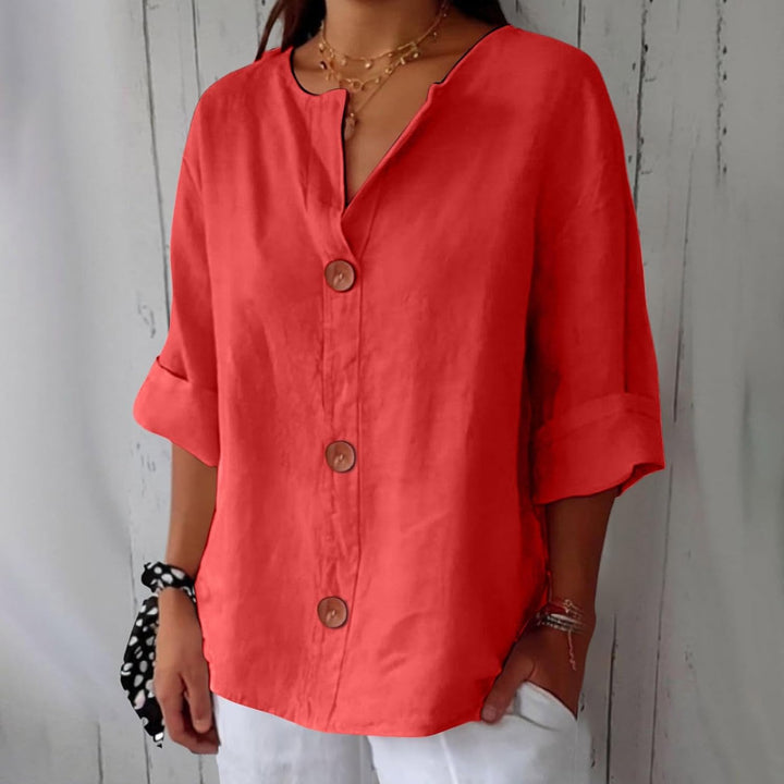 Liora™ – Relaxed Linen Comfort Blouse