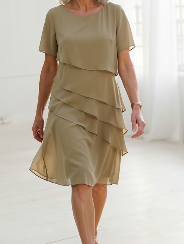 Juliette – Graceful Ruffled Dress with a Flowing Silhouette