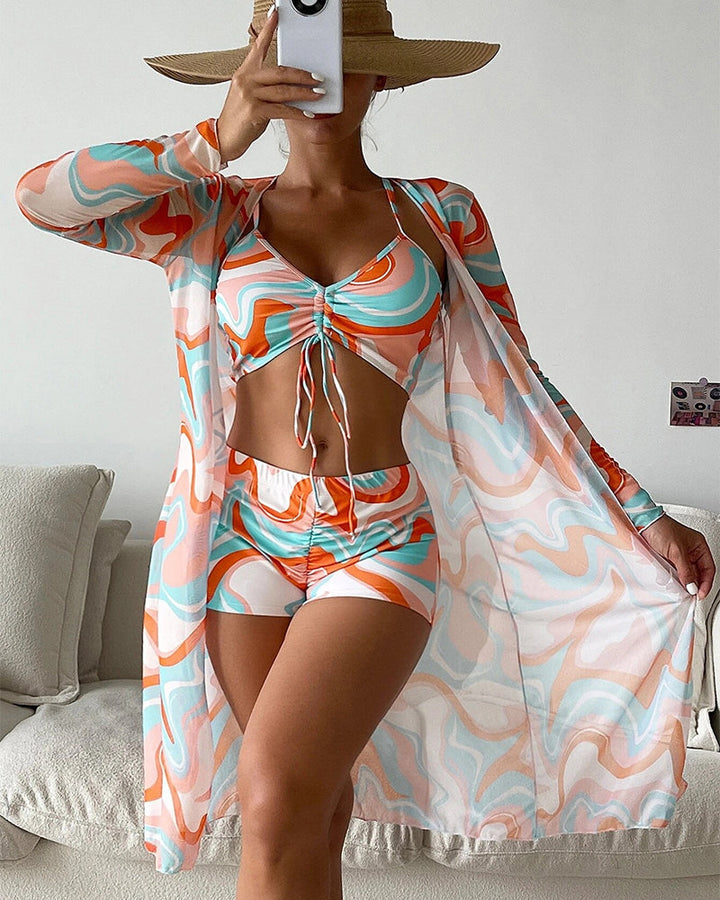 Gabriela™ | 3-Piece Patterned Bikini Set