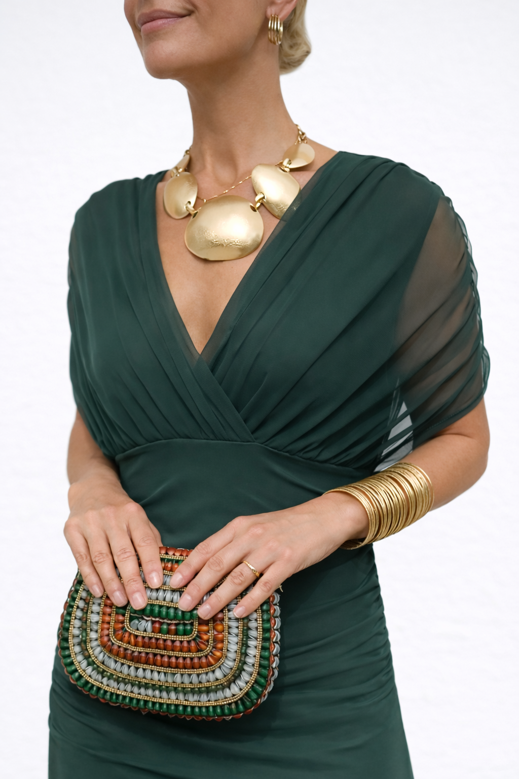 Iselina™ – Elegant Draped Maxi Dress