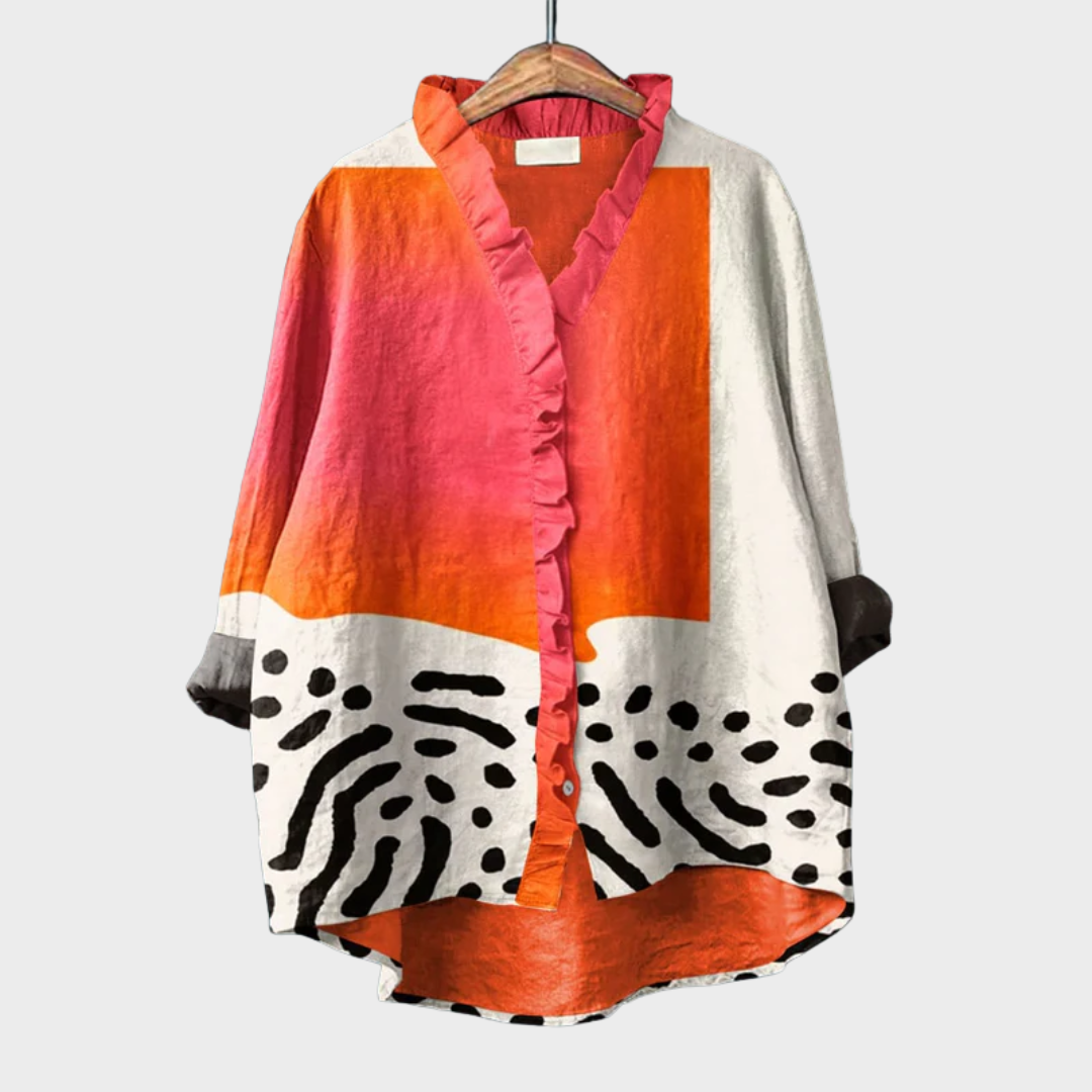 Melinda™ – Linen Summer Blouse