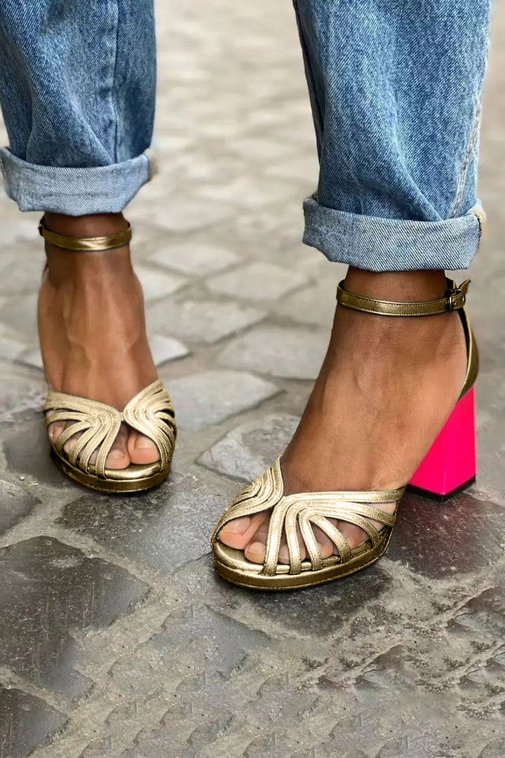 Milvia™ – Elegant Heeled Sandals with Ankle Strap