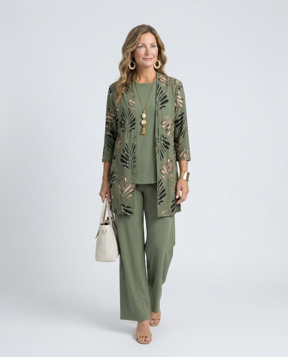 Claire™ – Elegant Botanical Three-Piece Set