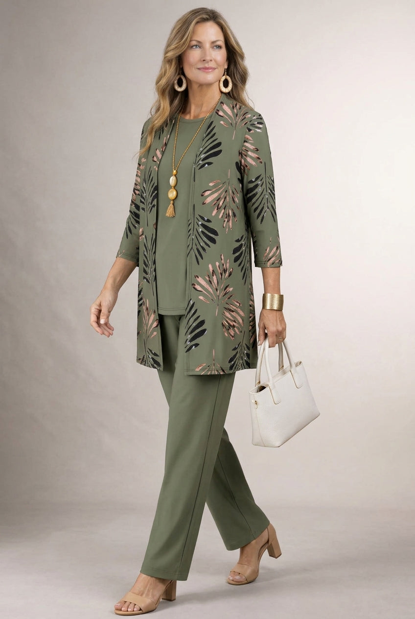 Claire™ – Elegant Botanical Three-Piece Set