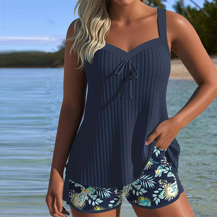 Rocío™ | Striped Two-Piece Tankini Set