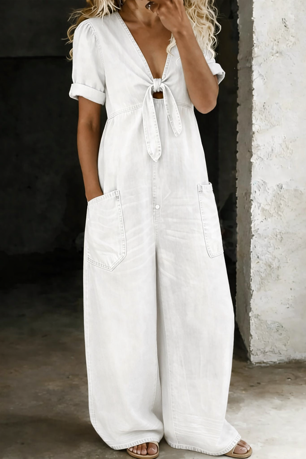 Maya™ – Relaxed Denim Jumpsuit