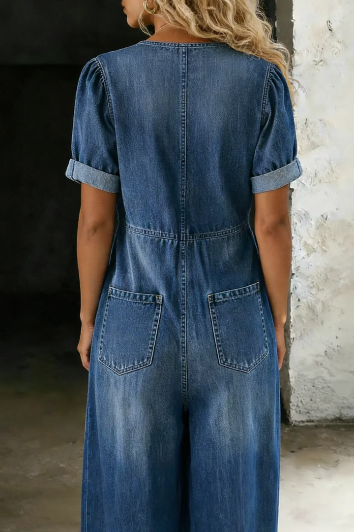 Maya™ – Relaxed Denim Jumpsuit