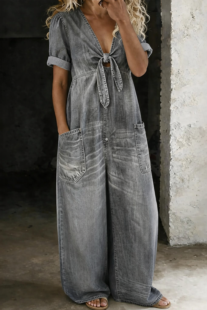 Maya™ – Relaxed Denim Jumpsuit