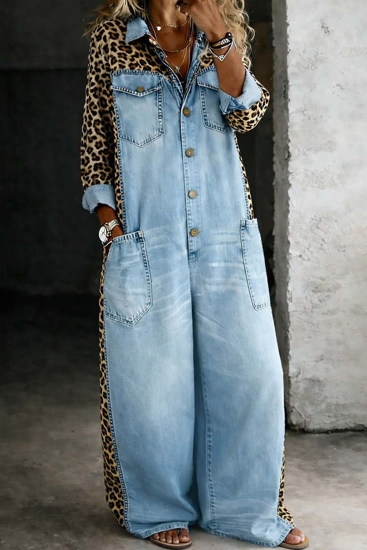 Amanda™ Denim Jumpsuit Shirt