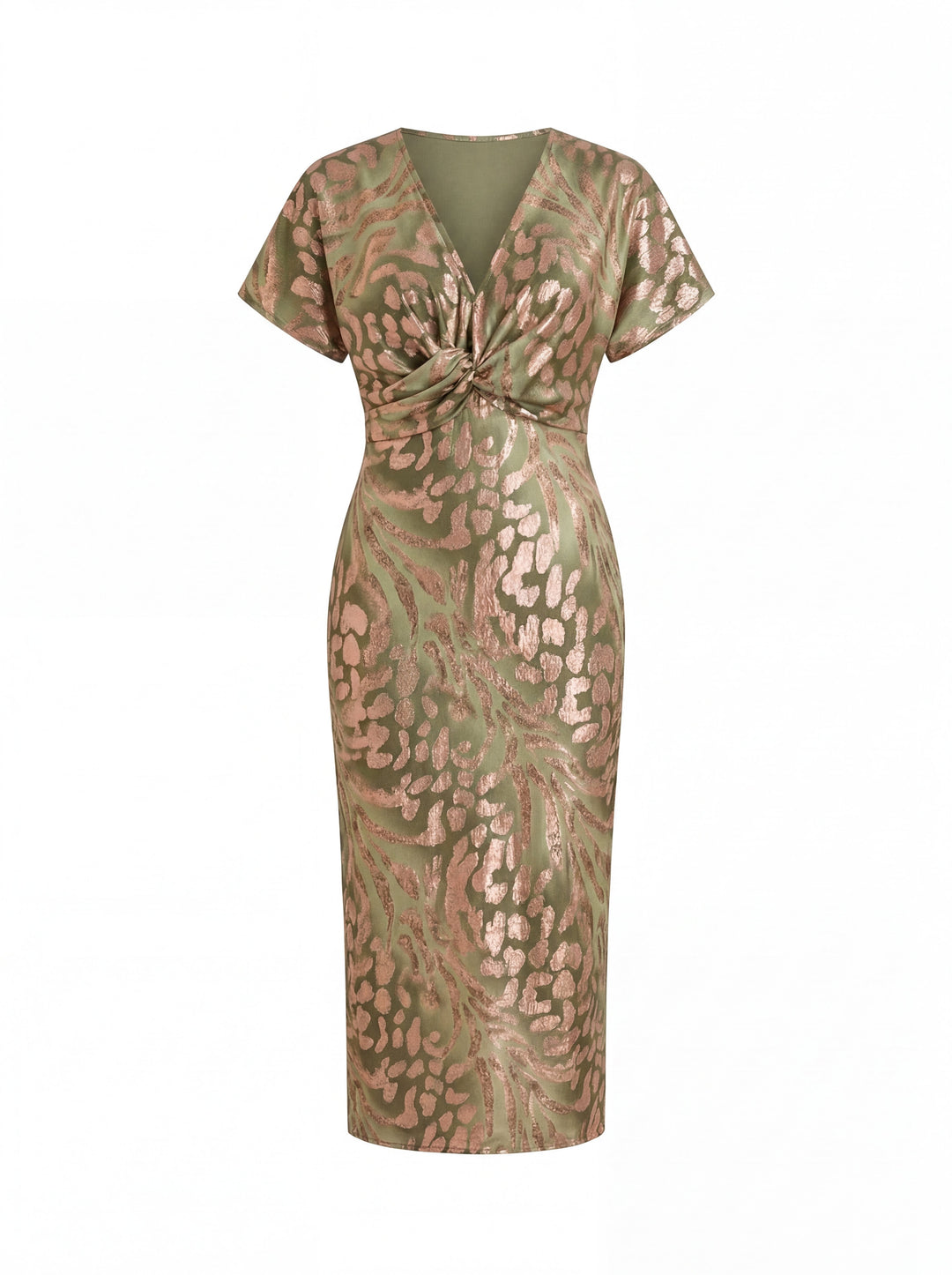 Calandra™ – Flattering Twist Midi Dress