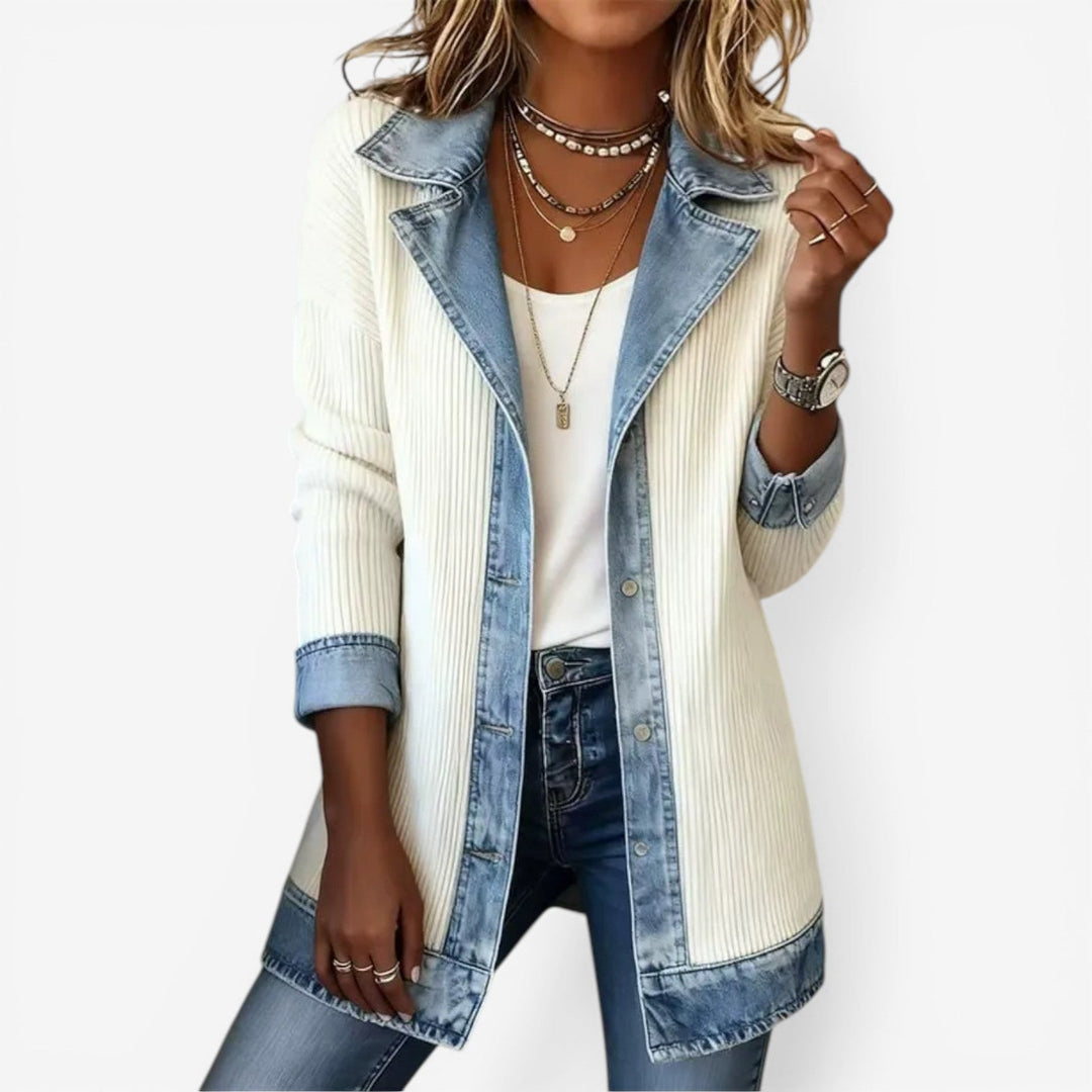 Liv™ – Denim Knit Layer Jacket