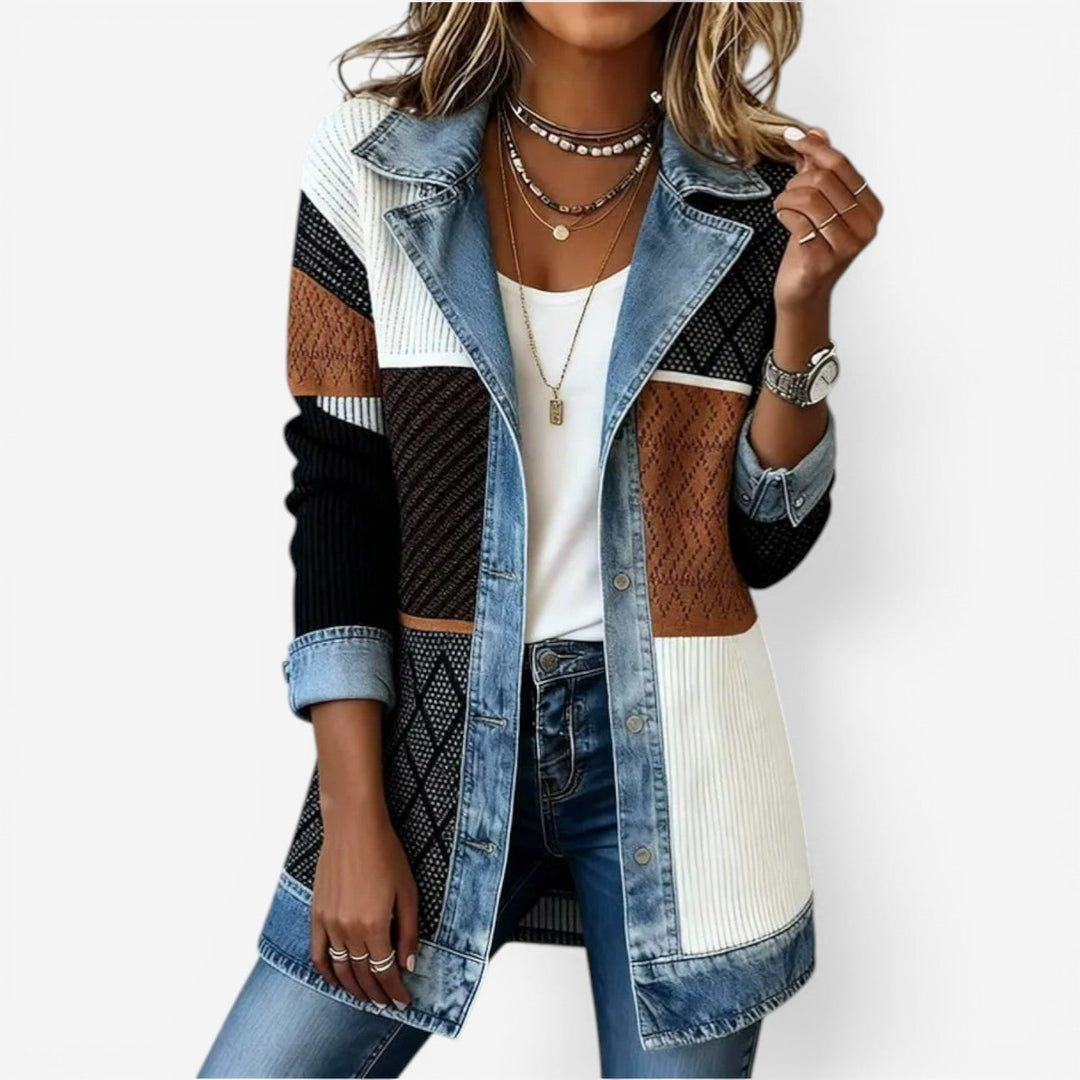 Liv™ – Denim Knit Layer Jacket