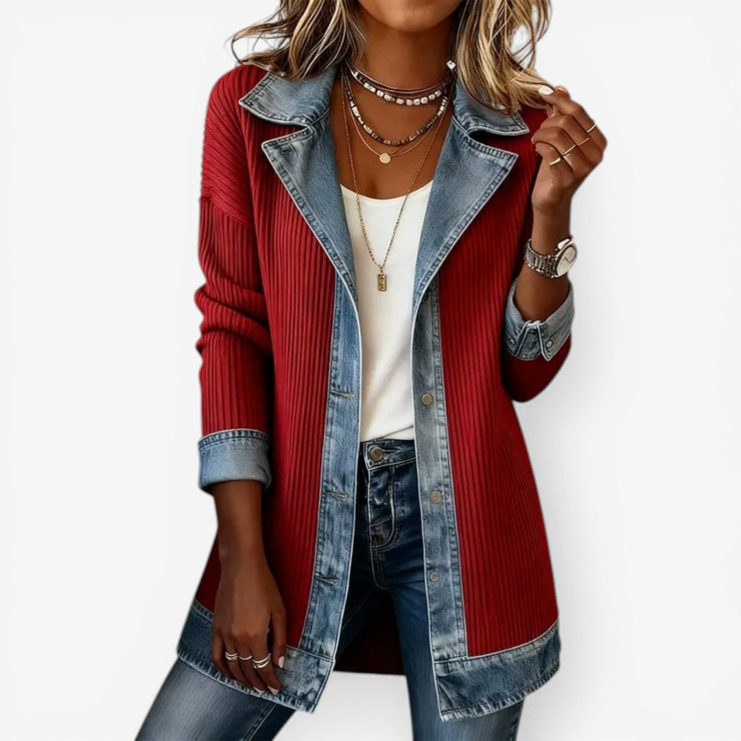 Liv™ – Denim Knit Layer Jacket