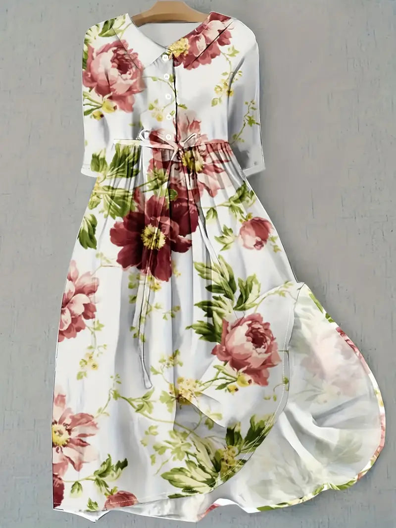 Margot | Chic Floral Dress with a Bold Impact