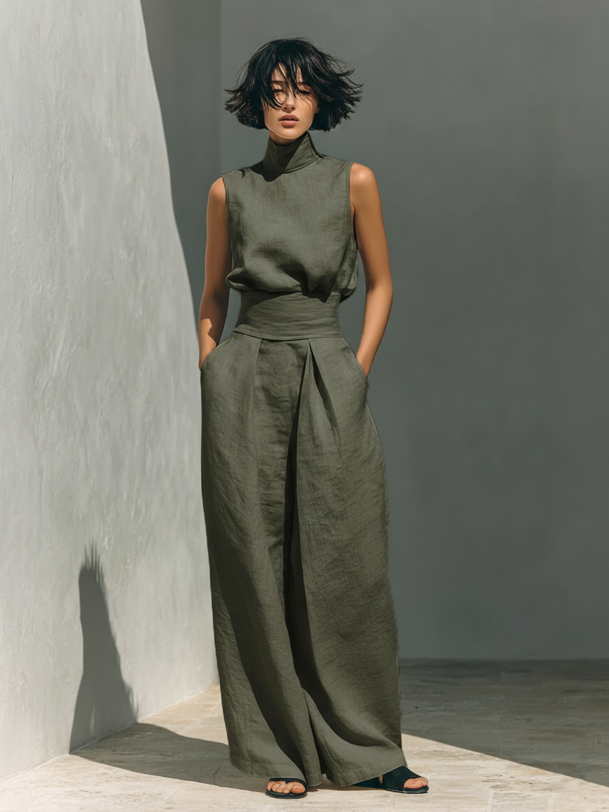 Alessia™ – Linen Two-Piece Set