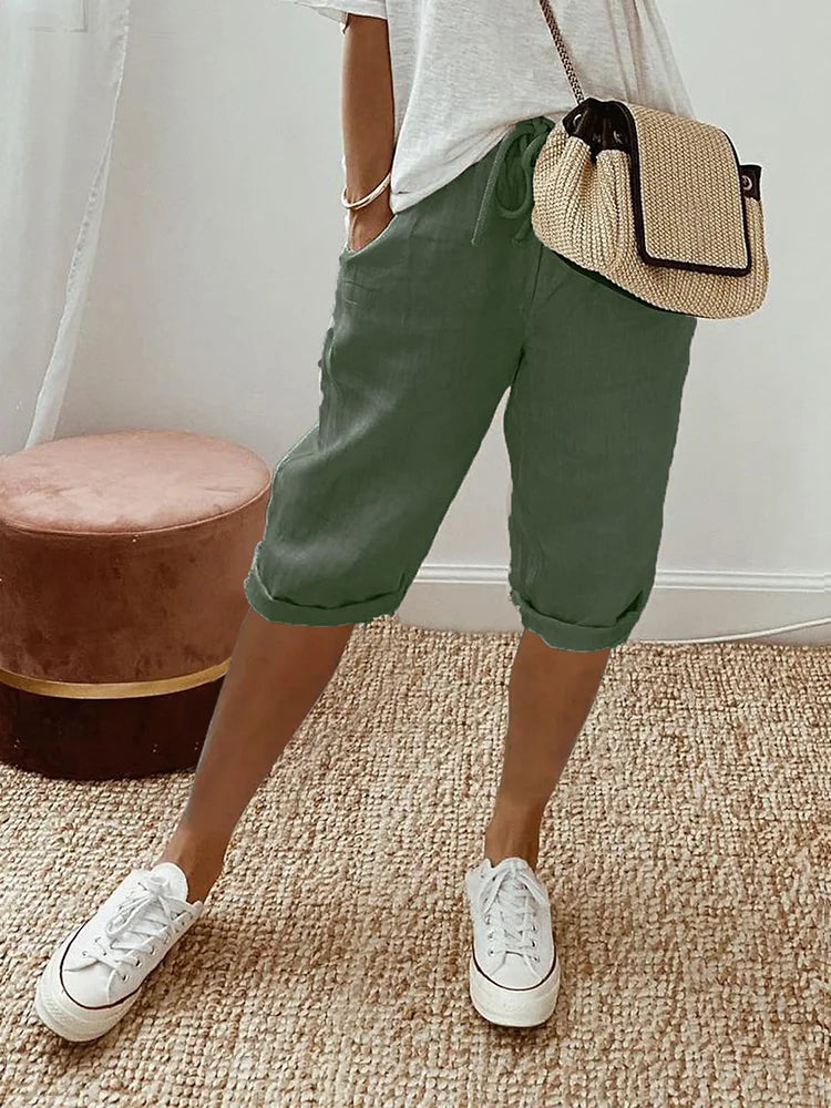 Emma™ – Relaxed Cotton Bermuda Shorts