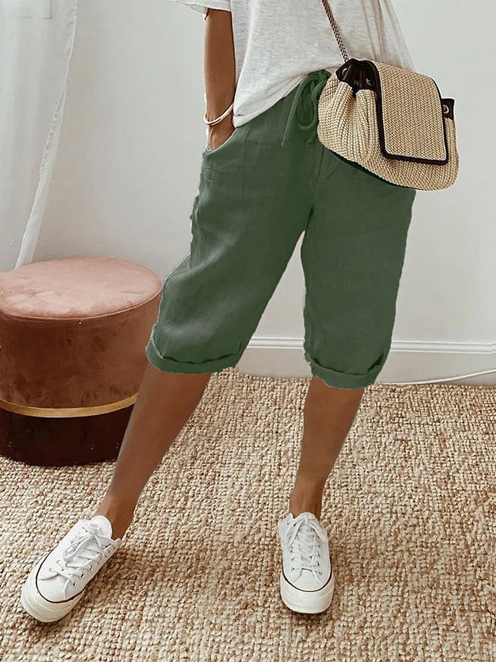 Emma™ – Relaxed Cotton Bermuda Shorts