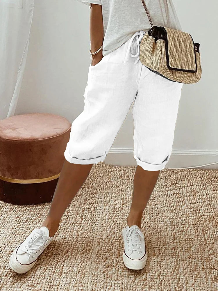 Emma™ – Relaxed Cotton Bermuda Shorts