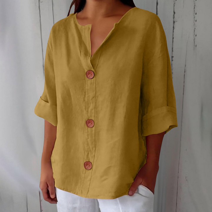 Liora™ – Relaxed Linen Comfort Blouse