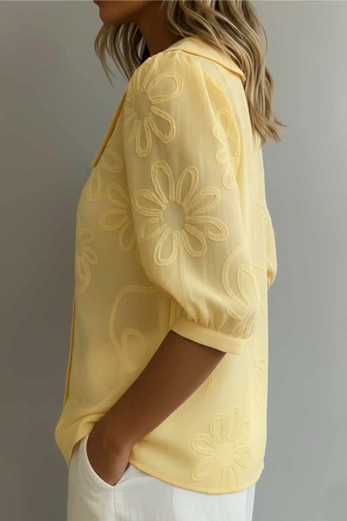 Fiora™ – Embroidered Floral Blouse