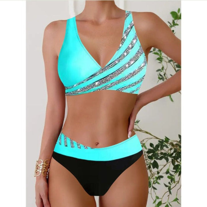 Lucía™ | Patterned Halter Neck Top